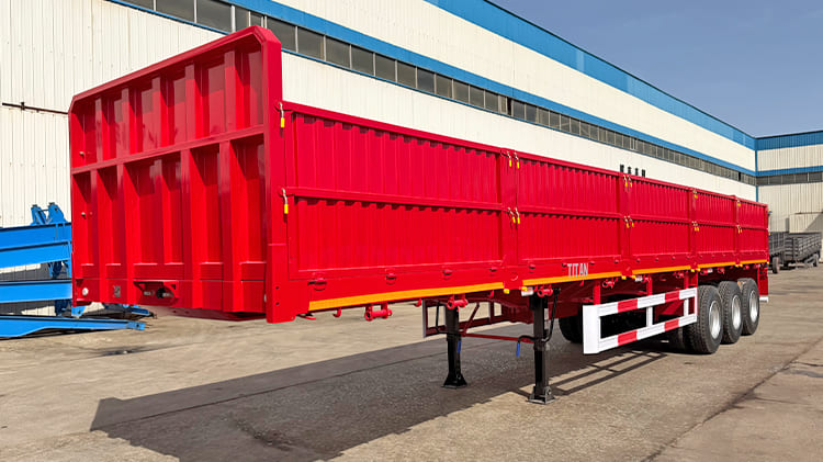 60T 3 Axle Side Wall Semi Trailer for Sale in Zimbabwe