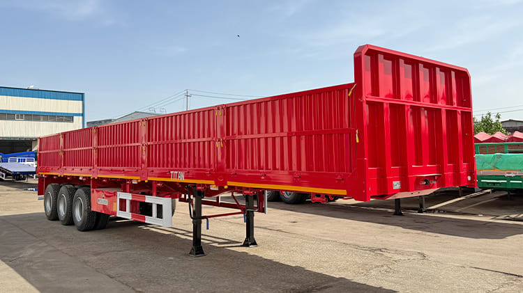 60T 3 Axle Side Wall Semi Trailer for Sale in Zimbabwe