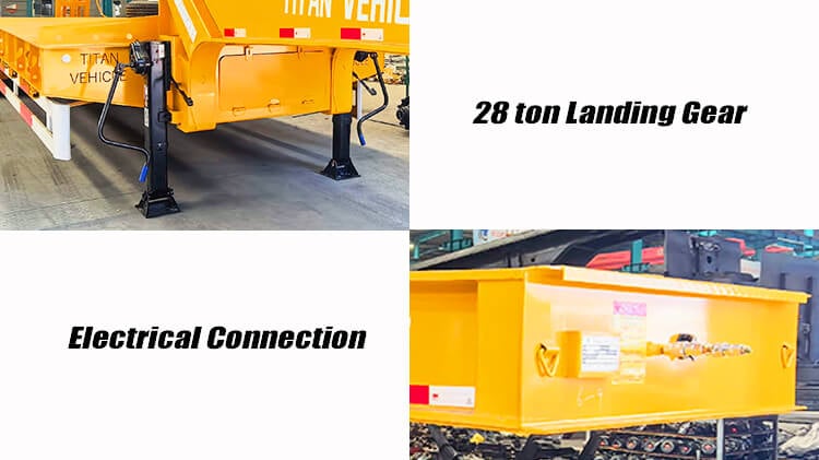 Titan 4 Axle Lowbed Truck Trailer for Sale in Cameroon