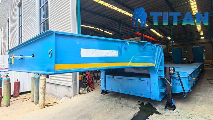 Titan 4 Line 8 Axle Low Bed Trailer for Sale in Cameroon