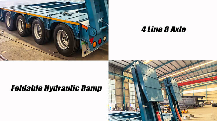 Titan 4 Line 8 Axle Low Bed Trailer for Sale Price in Cameroon