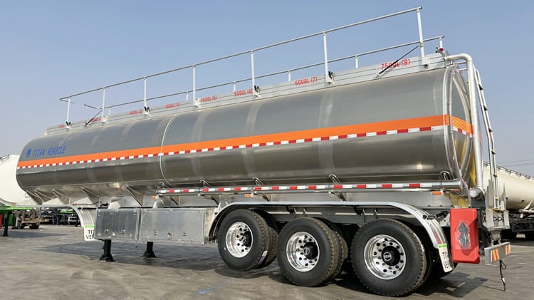 TITAN 45000L Aluminum Diesel Tanker Trailer for Sale in Tanzania