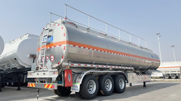 TITAN 50000L Aluminum Fuel Tanker Trailer for Sale in Tanzania