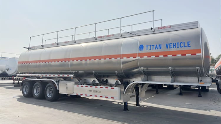 TITAN 50000L Aluminum Fuel Tanker Trailer for Sale in Tanzania