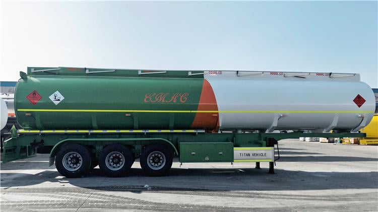 3 Axle 45000 Liters Palm Oil Tanker Trailer for Sale In Zambia