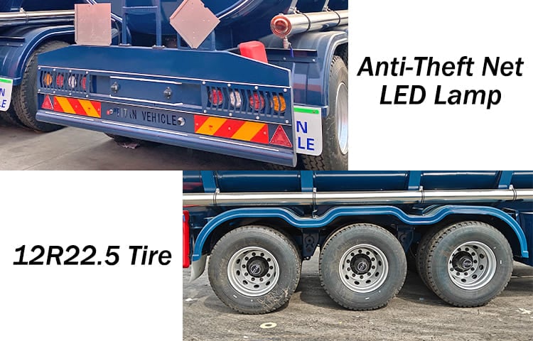 3 Axle 40000L Fuel Tanker Trailer Prices For Sale in Mali