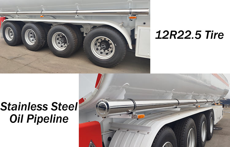 4 Axle 54000L Diesel Tanker Trailer for Sale in Mali