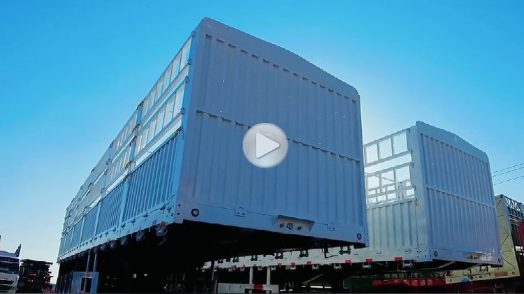 China New 60 Ton Cargo Fence Semi Trailer