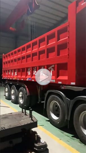3 axles tipper trailer
