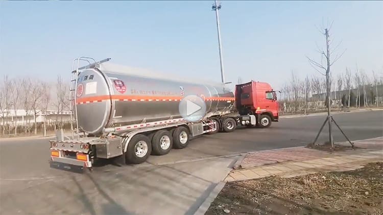 New aluminum tanker trailer