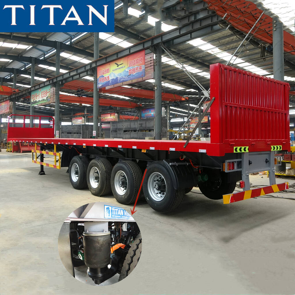 40 feet container semi flatbed trailer with container lock price