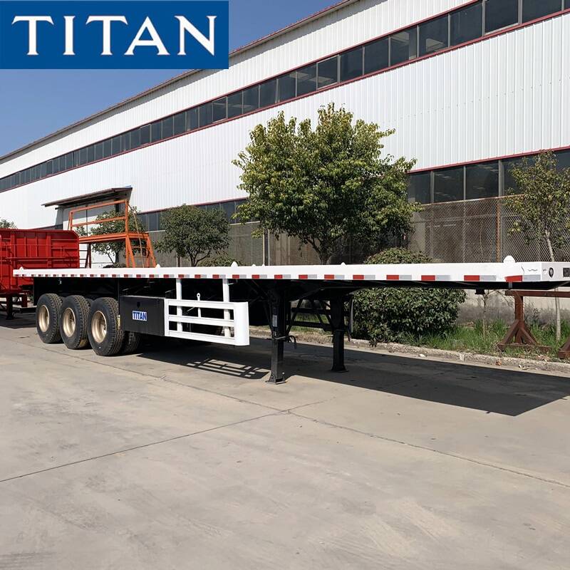 3 axle 20 foot flatbed semi trailers for sale by