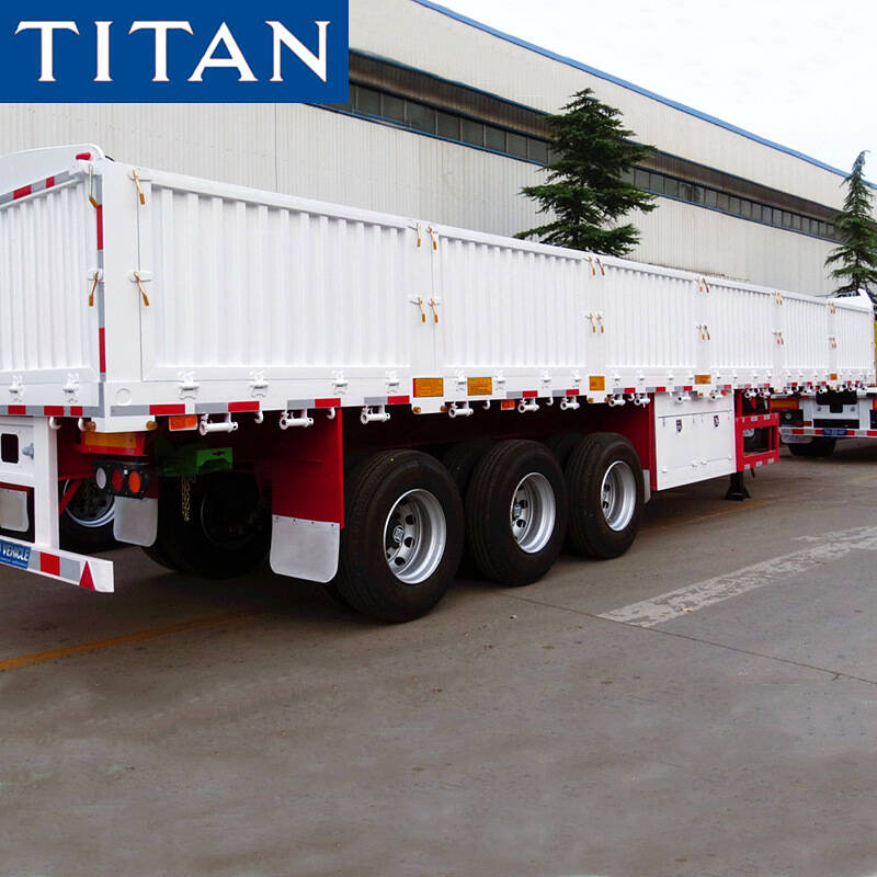 Semi Trailer with Side Wall 50T Cargo Truck Trailer for Semi Trailer with Side Wall 50T Cargo Truck Trailer for