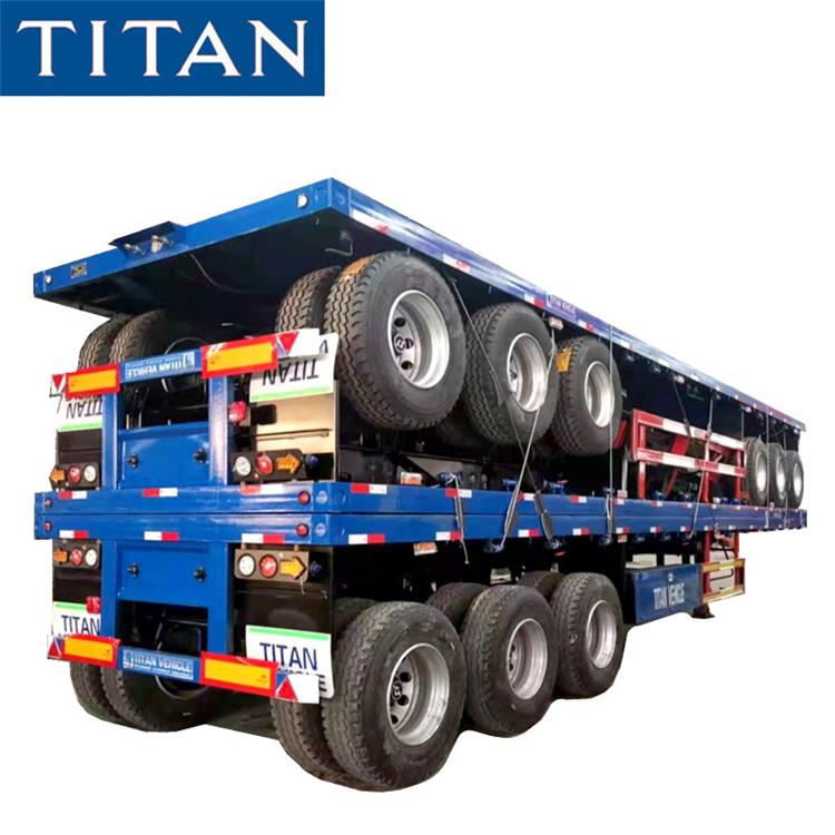Tri Axle Flatbed Trailer for Sale in Zimbabwe TITAN Vehicle