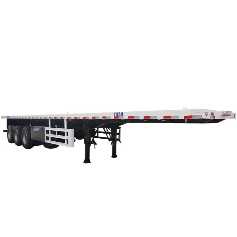 40 Feet Flatbed Truck Trailers for Sale in Namibia TITAN Vehicle
