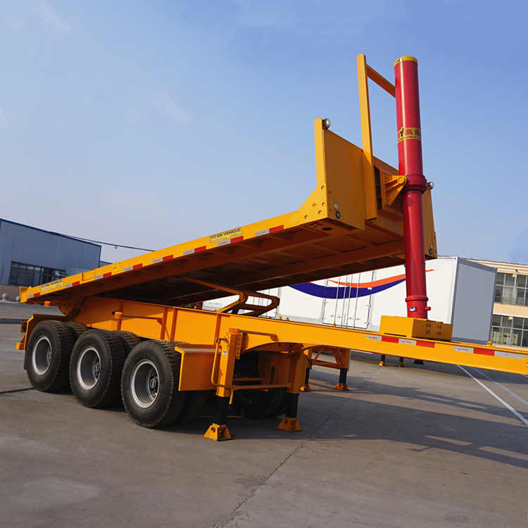 3 Axle Flatbed Tipper Trailer