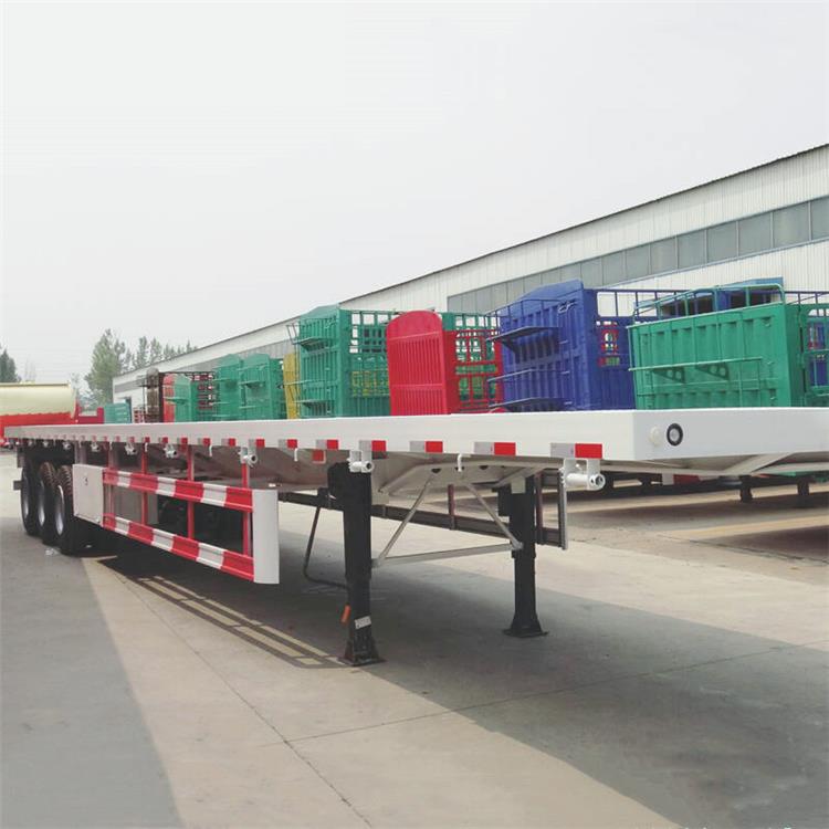3 Axle Flatbed Tractor Trailer