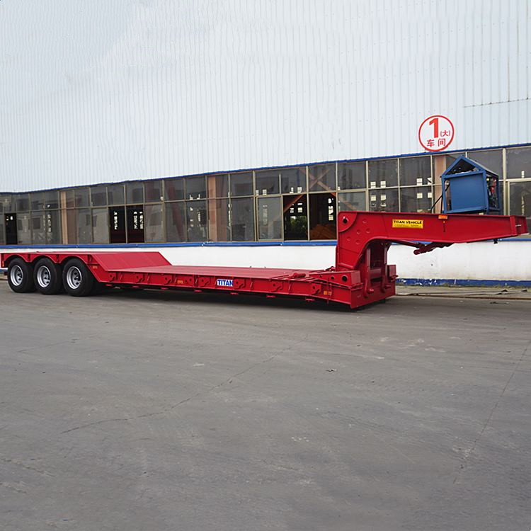 Tri Axle Front Loading Low Loader Trailer