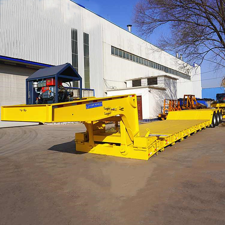 60ton Front Loading Low Bed Trailer