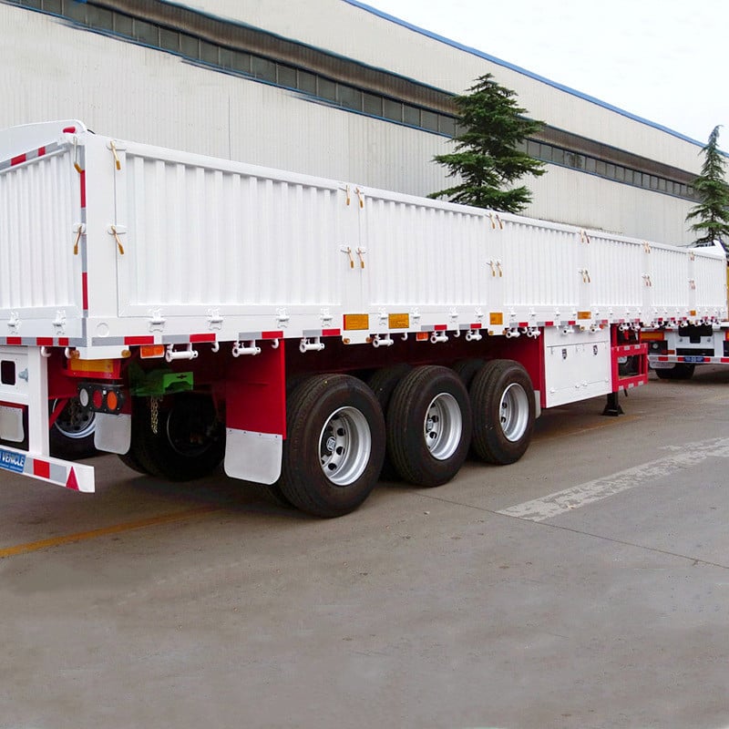 Semi Trailer with Side Wall