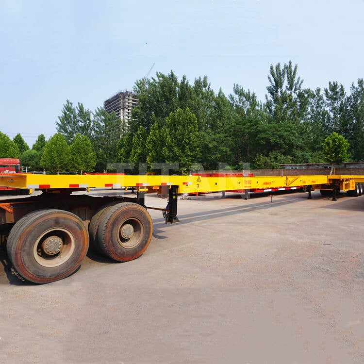 3 Axles Extendable Flatbed Trailer