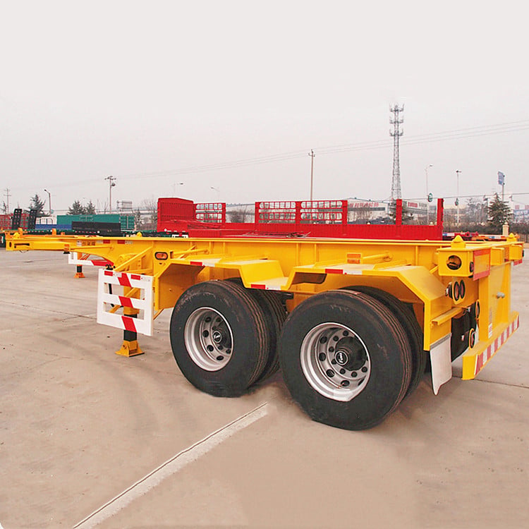 2 axle 20 foot container trailer