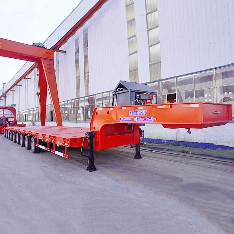 9 Axle Extendable Low Bed Trailer