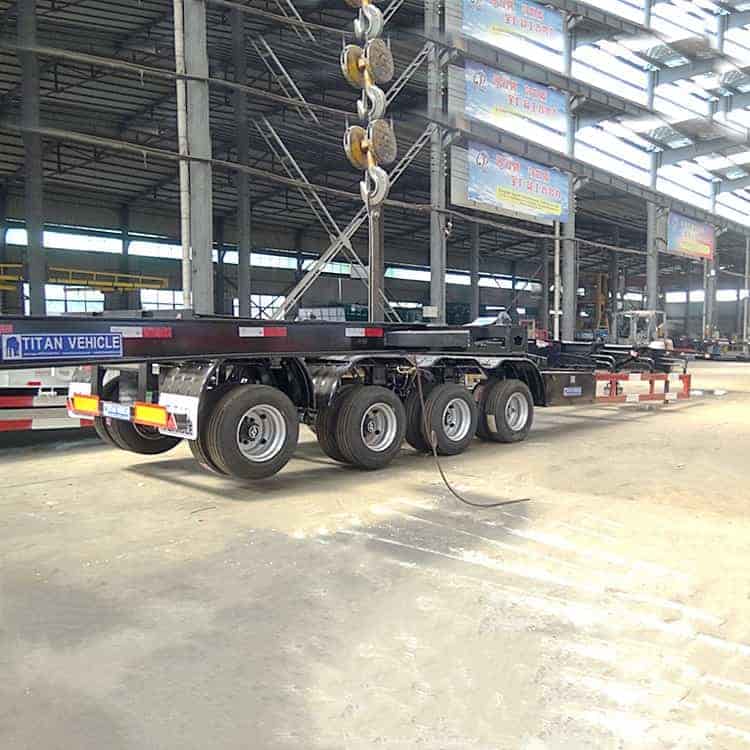 4 Axle Container Chassis Trailer for Sale in Ghana