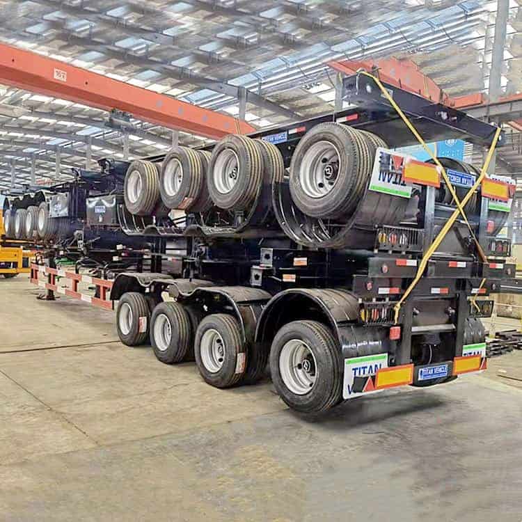 4 Axle Container Chassis Trailer for Sale in Ghana