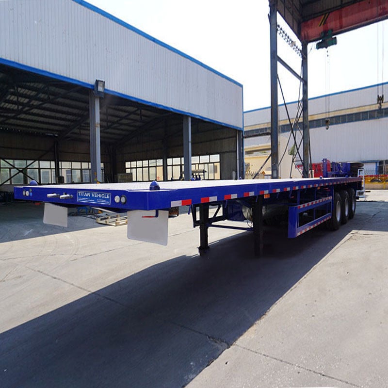 40ft 60 tons flat bed semi trailer
