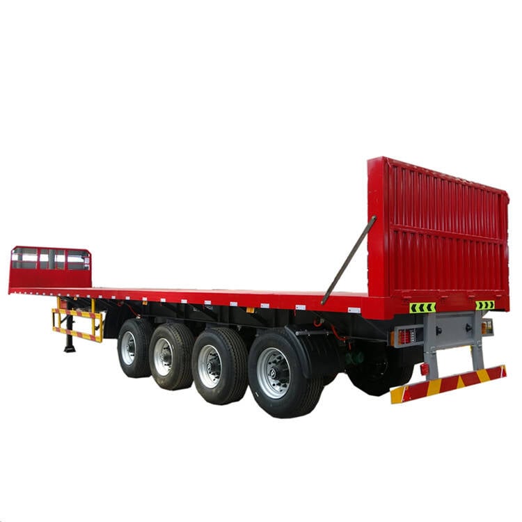 4 Axle 45 Ft Flatbed Truck Trailer