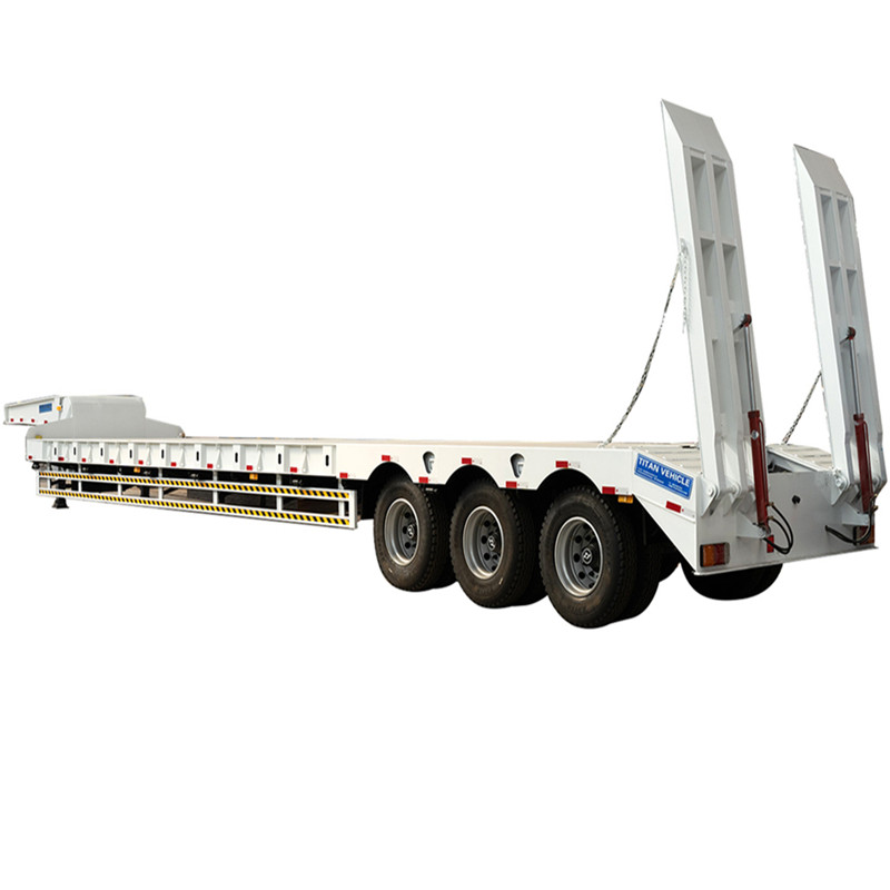 3 Axle 60 Ton Lowbed Truck Trailer