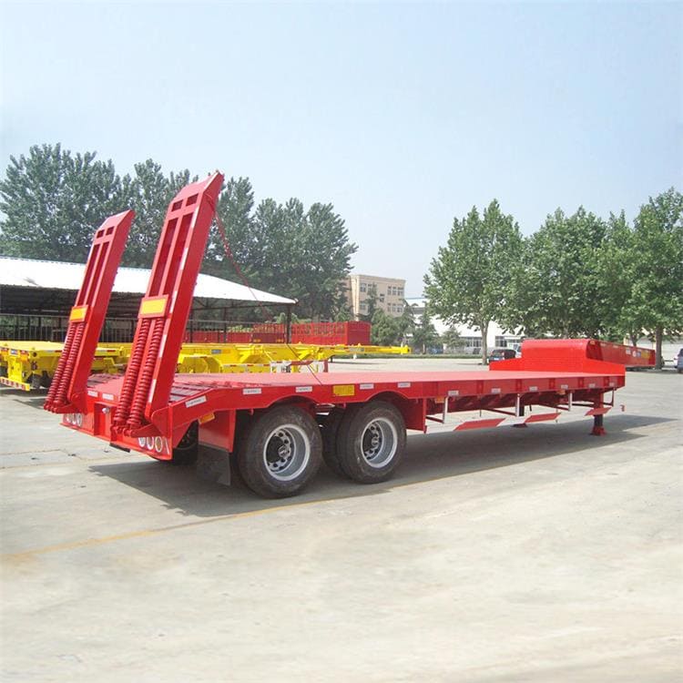2 Axle Drop Deck Low Loader Trailer for Sale
