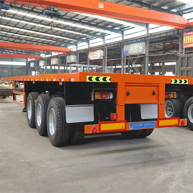 Three Axle Flatbed Container Trailer