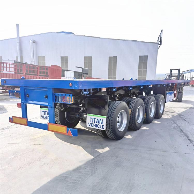 4 Axle 48 ft Truck Flatbed Trailer