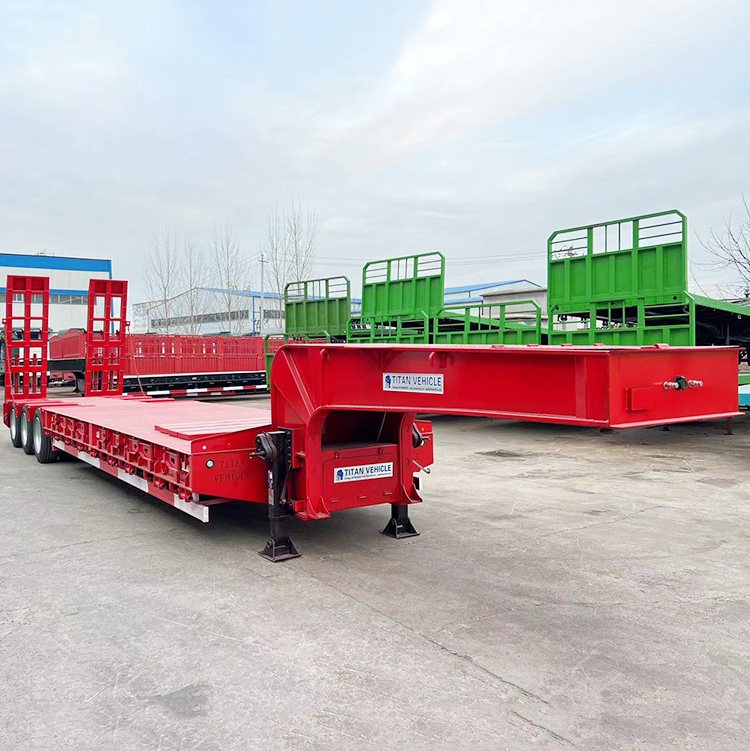 80T 3 Axle Low Loader for Sale