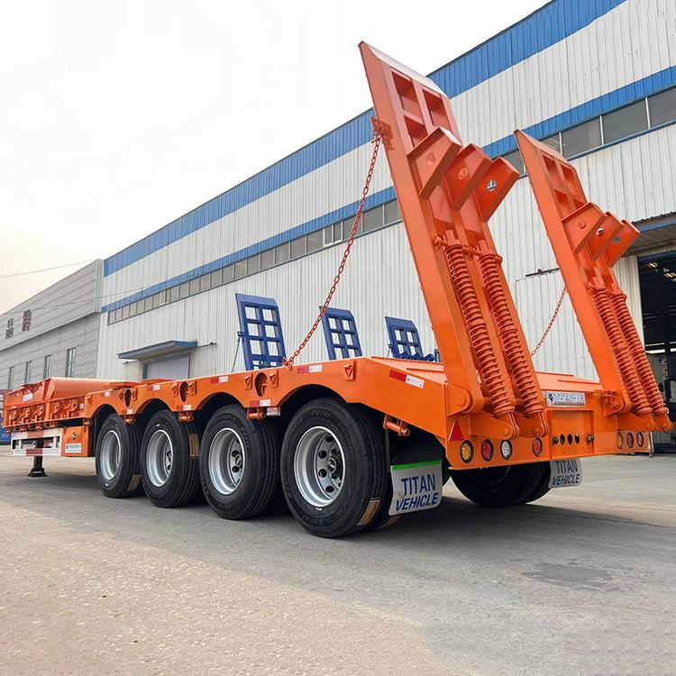 4 Axle Flatbed Low Loader Trailer
