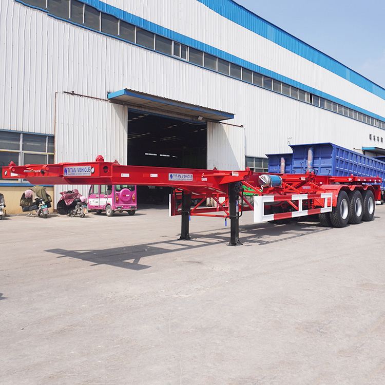 40Ft Tri Axle Container Skeletal Trailer