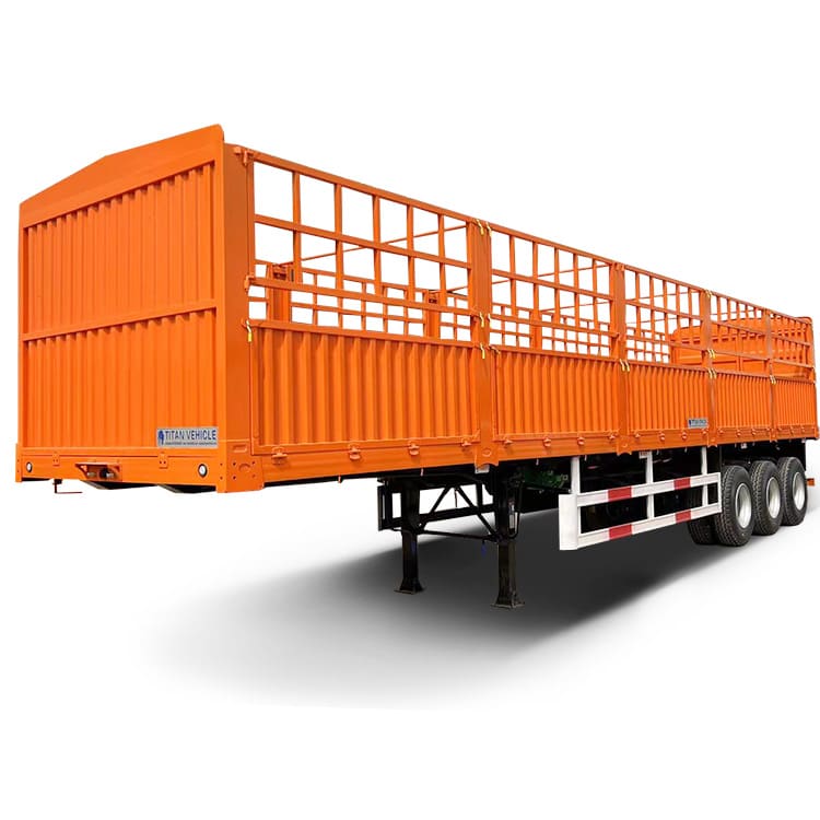 3 Axle 60 Ton Fence Cargo Semi Trailer Price