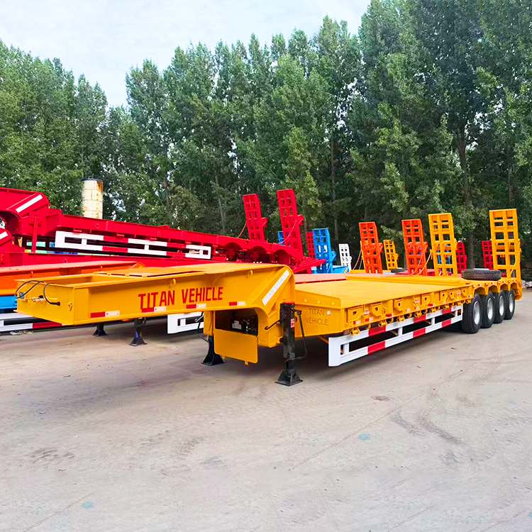 4 Axle Low Bed Truck Trailer