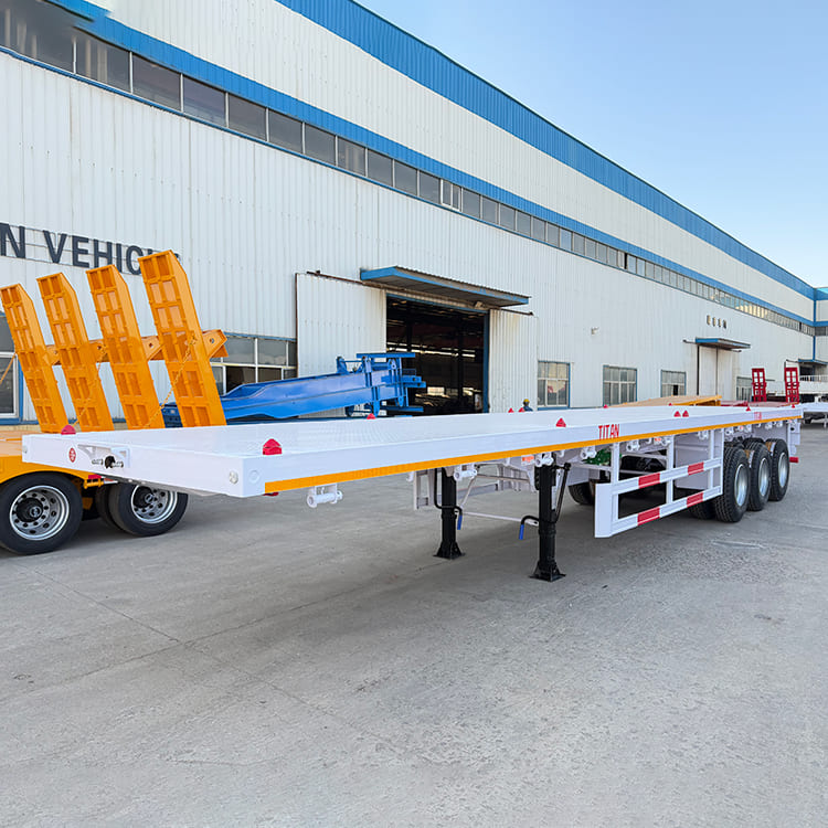 3 Axle 40FT Flatbed Semi Trailer