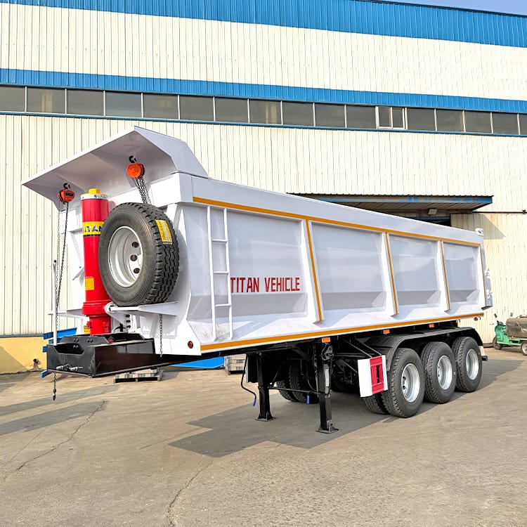 Tri Axle 60T Semi Tipper Trailer 