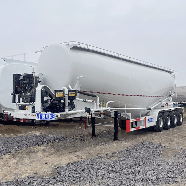 TITAN 4 Axle 50CBM Bulk Cement Tank Semi Trailer
