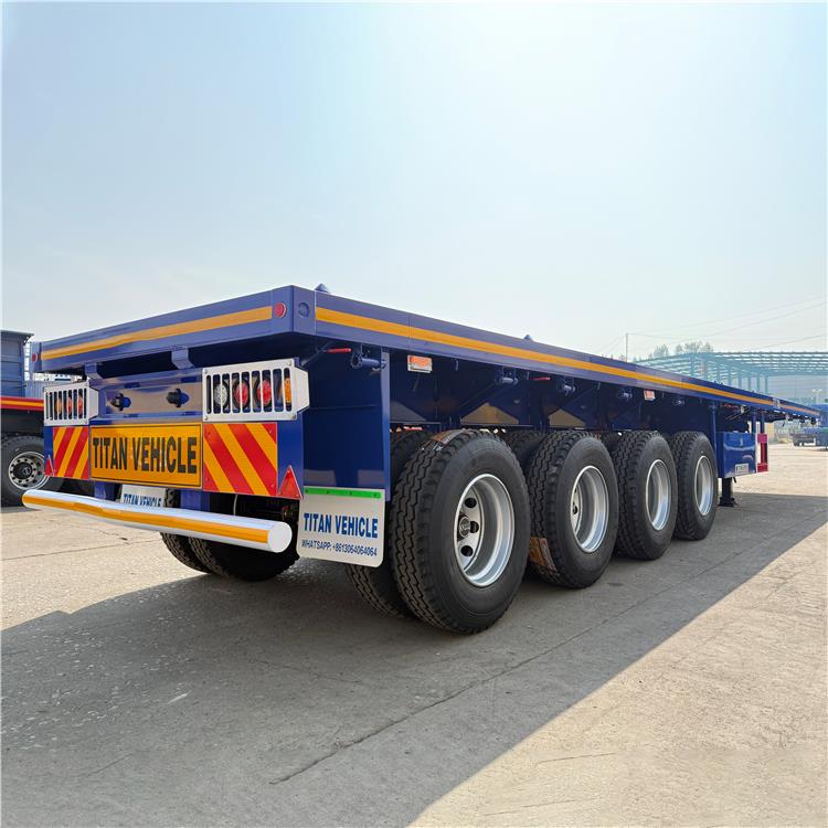 4 Axle Flatbed Semi Trailer
