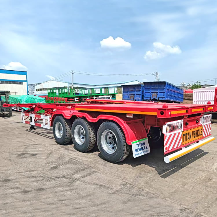 40 Ft Tri Axle Skeletal Trailer 