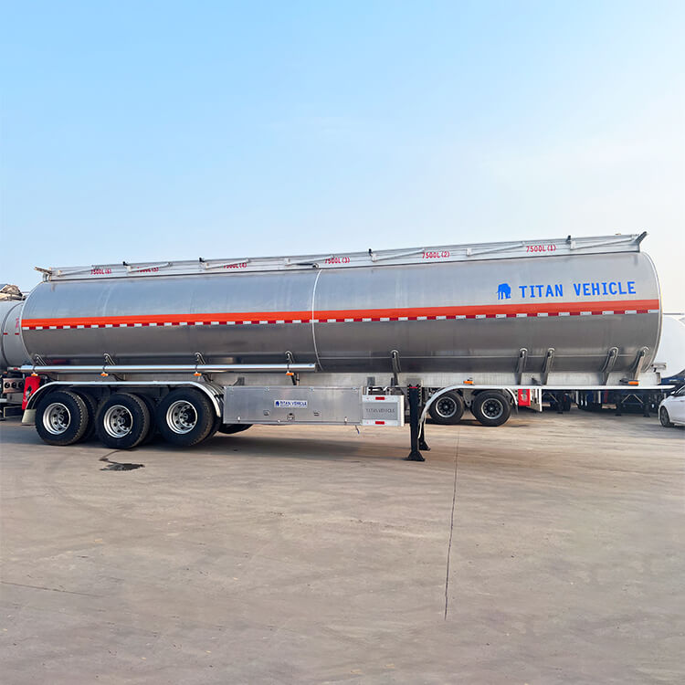45000 Liters Aluminum Fuel Tanker Trailer