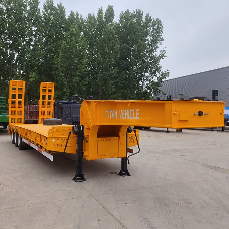 Tri Axle 40 Feet Low Bed Trailer