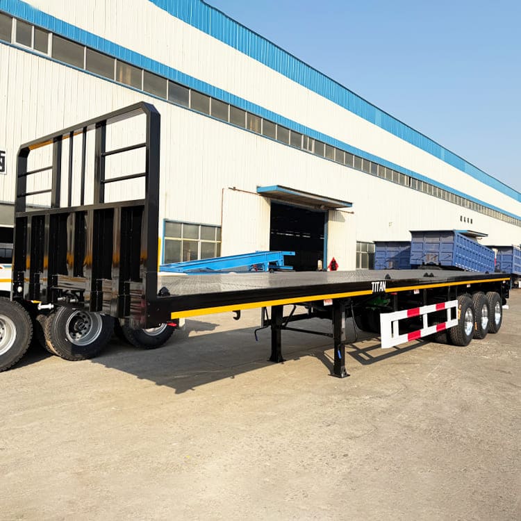 Tri Axle 40 Ft Flatbed Trailer