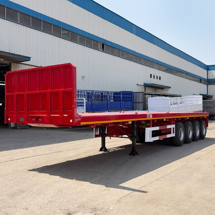4 Axle Semi Flatbed Trailer 