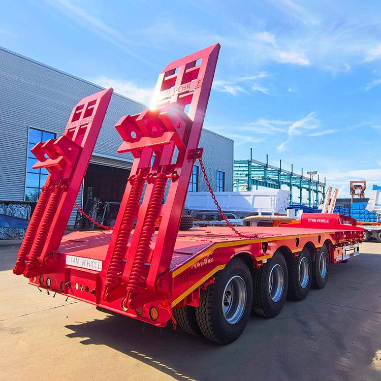 4 Axle 100 ton Lowbed Semi Trailer